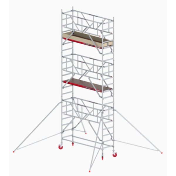 Altrex RS TOWER 41, Holzplattform 0,75m x 1,85m, Safe-Quick Arbeitshöhe 7.2m