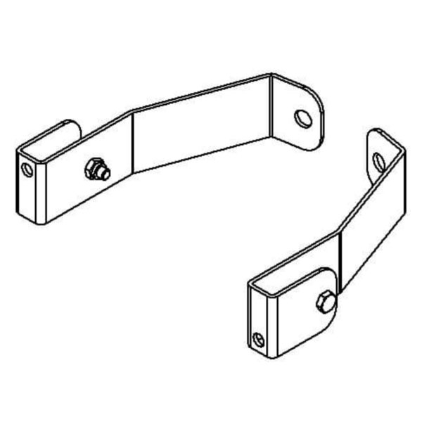 Hailo Professional Wandhalter für Holm 40x20 mm, Stahl feuerverzinkt starr | 150 mm