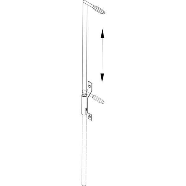 ZARGES Einstiegshilfe 1.600 mm, Stahl verzinkt