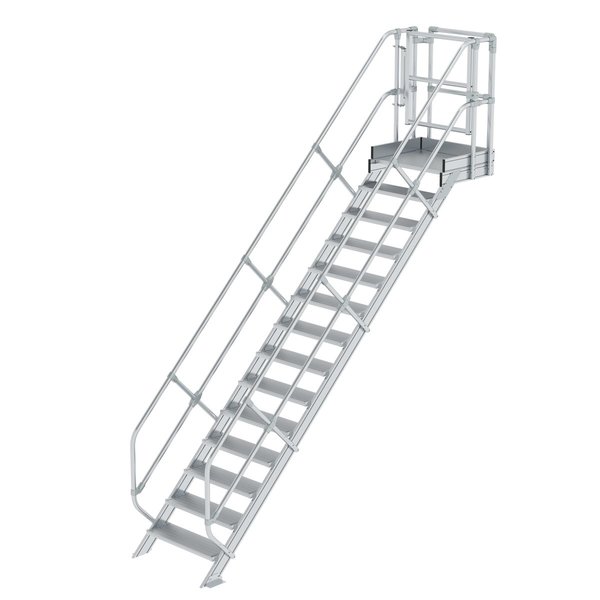 Günzburger Steigtechnik Treppen-Modul Aluminium geriffelt 14 Stufen