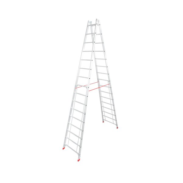 Krause STABILO Sprossen-DoppelLeiter 2x16 Sprossen