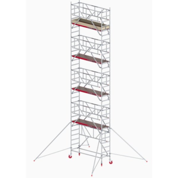 Altrex RS TOWER 41, Holzplattform 0,75m x 1,85m, Safe-Quick Arbeitshöhe 10.2m