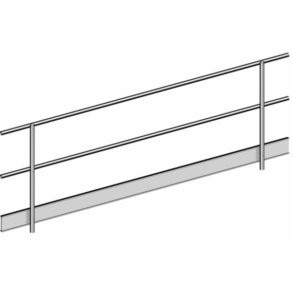 Layher Doppelgeländer mit Bordbrett