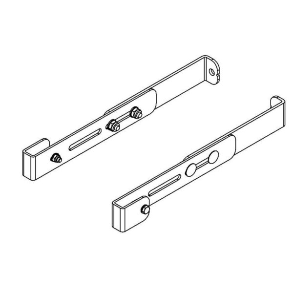 Hailo Professional Wandhalter - Edelstahl 1.4571 variabel | 330 - 410 mm