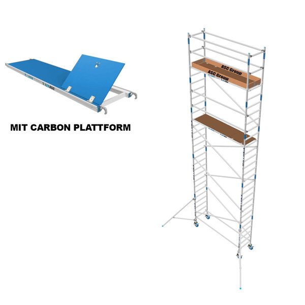 ASC Group ASC Rollgerüst 75x305x7,3ph carbon