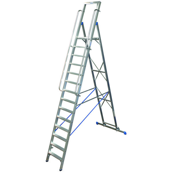 Krause STABILO Stufen-StehLeiter mit großer Standplattform 14 Stufen