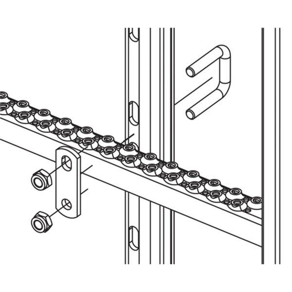 Hailo Professional Halterung auf Sprosse 30x30 , VA Edelstahl