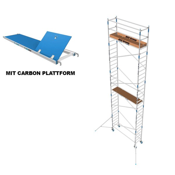 ASC Group ASC Rollgerüst 75x250x8,3ph carbon