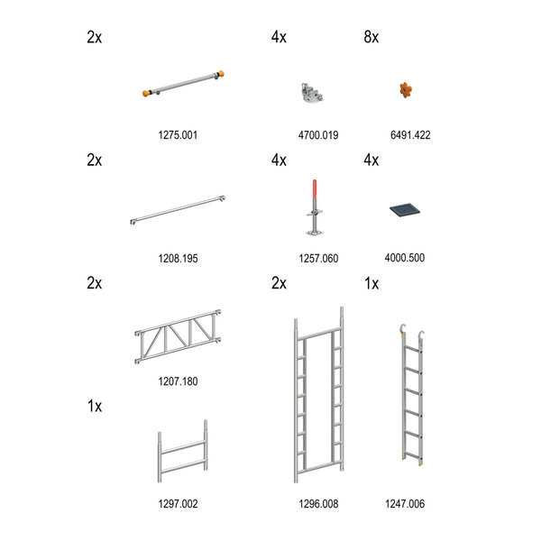 Layher UniL TREPPENKIT II (2X1296008+1X1247006)