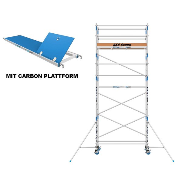 ASC Group ASC Rollgerüst 75x250x5,3ph carbon