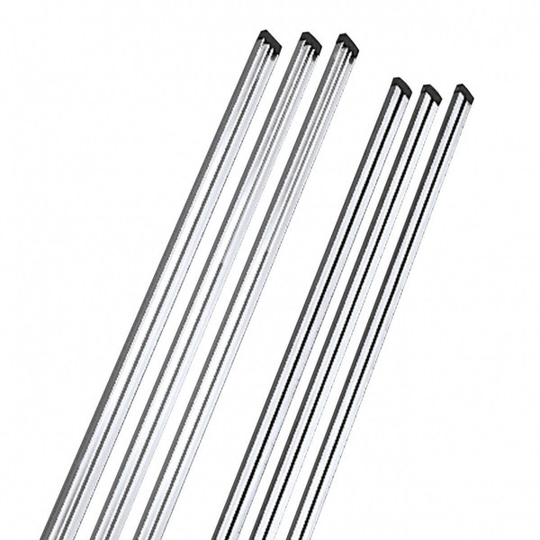 Hailo Professional Rückenschutz-Senkrechtstab, Stahl verzinkt 1.0037 L=1680 mm