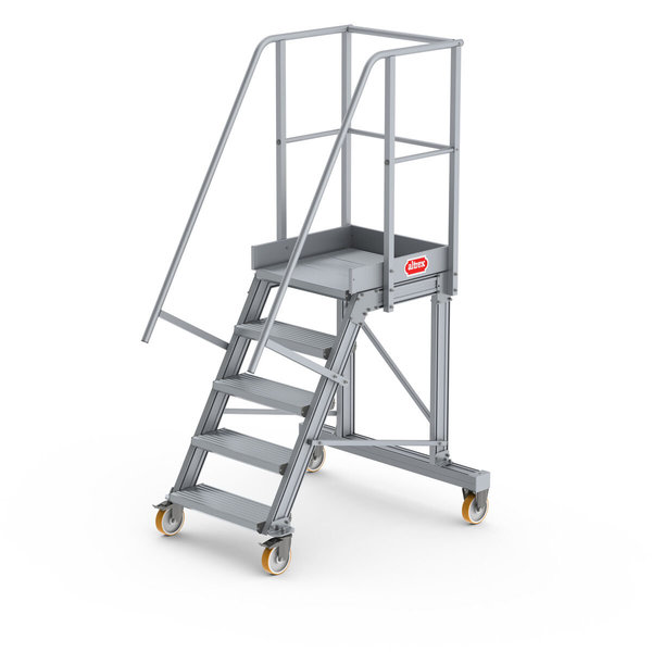 Altrex Podesttreppe fahrbar 60°, Stufenbreite: 60 cm 5 Stufen