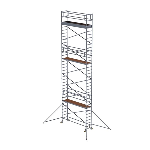 Günzburger Steigtechnik Rollgerüst 0,75x3,0 m mit Auslegern Plattformhöhe 9,35 m